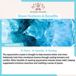 Buddha Stones 3pcs "Ease Emotional Waves" Amazonite Relax Bracelet Includes Gift Message Card