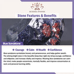 Buddha Stones 3pcs "Find Inner Clarity" Rhodonite Compassion Bracelet Includes Gift Message Card