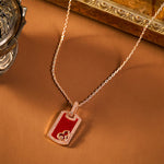 Buddha Stones Gourd Hollow Design Copper Protection Necklace Pendant