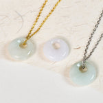 Buddha Stones Round Buckle Jade Luck Necklace Pendant