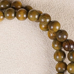 Buddha Stones Red Agate Green Aventurine Five Buddhist Precepts Double Wrap Balance Bracelet