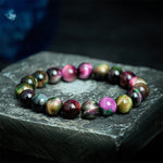FREE Today: Self Confidence and Protection Red Tiger Eye Colorful Bead Bracelet