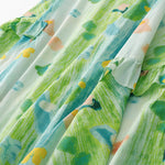Buddha Stones Summer Washed Watercolor Floral Print Women's Sleeveless Dress