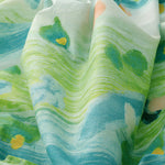 Buddha Stones Summer Washed Watercolor Floral Print Women's Sleeveless Dress