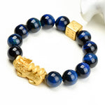 Buddha Stones Natural Tiger Eye Pixiu Fu Character Om Mani Padme Hum Bead Courage Bracelet
