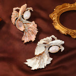 FREE Today: Luck and Wealth Glazed Koi Fish Pearl Brooch
