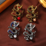 FREE Today: Protection and Strength Domineering Dragon Pearl Brooch