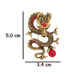 FREE Today: Protection and Strength Domineering Dragon Pearl Brooch