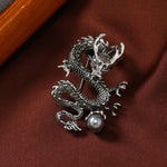 FREE Today: Protection and Strength Domineering Dragon Pearl Brooch