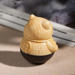 FREE Today: Protection and Blessing Attract Wealth Mini Lucky Cat Ebony Beech Wood Carved Decoration 4.7*4cm