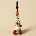 FREE Today: Wisdom and Peace Chinese Zodiac Linden Wood Engraved Plum Blossom Peace Safe Om Mani Padme Hum Key Chain
