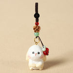 FREE Today: Wisdom and Peace Chinese Zodiac Linden Wood Engraved Plum Blossom Peace Safe Om Mani Padme Hum Key Chain