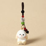 FREE Today: Wisdom and Peace Chinese Zodiac Linden Wood Engraved Plum Blossom Peace Safe Om Mani Padme Hum Key Chain