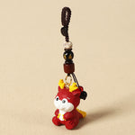 FREE Today: Wisdom and Peace Chinese Zodiac Linden Wood Engraved Plum Blossom Peace Safe Om Mani Padme Hum Key Chain