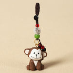 FREE Today: Wisdom and Peace Chinese Zodiac Linden Wood Engraved Plum Blossom Peace Safe Om Mani Padme Hum Key Chain