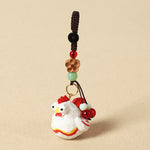 FREE Today: Wisdom and Peace Chinese Zodiac Linden Wood Engraved Plum Blossom Peace Safe Om Mani Padme Hum Key Chain