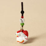 FREE Today: Wisdom and Peace Chinese Zodiac Linden Wood Engraved Plum Blossom Peace Safe Om Mani Padme Hum Key Chain