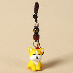 FREE Today: Wisdom and Peace Chinese Zodiac Linden Wood Engraved Plum Blossom Peace Safe Om Mani Padme Hum Key Chain