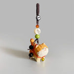 FREE Today: Purity and Focus Orange Tabby Cat Linden Wood Peach Wood Peace Safe Plum Blossom Om Mani Padme Hum Purity Key Chain