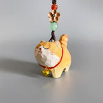 FREE Today: Purity and Focus Orange Tabby Cat Linden Wood Peach Wood Peace Safe Plum Blossom Om Mani Padme Hum Purity Key Chain