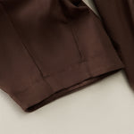 Buddha Stones Spring Casual Elastic Waist Pleated Solid Women's Harem Pants With Pockets