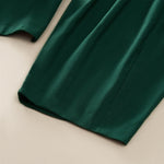 Buddha Stones Spring Casual Elastic Waist Pleated Solid Women's Harem Pants With Pockets