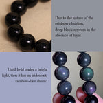 Buddha Stones Rainbow Obsidian Lotus Peace Buckle Protection Keychains