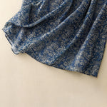 Buddha Stones Summer Drawstring Floral Print Lace-up Women's Skirts With Pockets