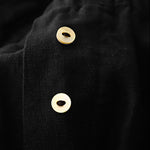 Buddha Stones Summer Minimalist Button-Up Elastic Waist Solid Women's Shorts With Pockets