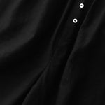 Buddha Stones Summer Minimalist Button-Up Elastic Waist Solid Women's Shorts With Pockets