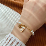 Buddha Stones Pearl Bead Peanut Good Things Happen Wisdom Bracelet