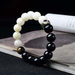 FREE Today: Peace Strength Black Obsidian Bodhi Seed Yin Yang Nine-Character Mantra Mountain Ghosts Spend Money Bracelet