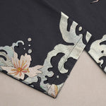 Buddha Stones Cotton Oriental Dragon Lotus Pattern Men's Tapered Pants With Pockets