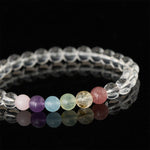Buddha Stones Natural Clear Quartz Multiple Crystal Healing Bracelet