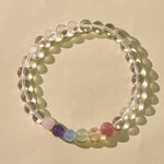 Buddha Stones Natural Clear Quartz Multiple Crystal Healing Bracelet