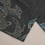Buddha Stones Cotton Golden Dragon Clouds Pattern Men's Tapered Pants With Pockets
