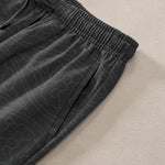 Buddha Stones Cotton Golden Dragon Clouds Pattern Men's Tapered Pants With Pockets