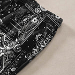 Buddha Stones Cotton Cashew Flowers Paisley Pattern Men's Tapered Pants With Pockets