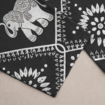 Buddha Stones Cotton Elephant Mandala Pattern Men's Tapered Pants With Pockets