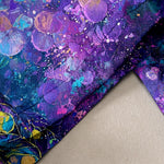 Buddha Stones Pure Cotton Peacock Feather Pattern Women's Elastic Waist Pants With Pockets