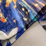 Buddha Stones Cotton Starry Butterfly Ribbon Pattern Women's Elastic Waist Pants With Pockets