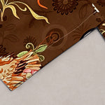 Buddha Stones Pure Cotton White Crane Floral Medallion Pattern Women's Elastic Waist Pants With Pockets
