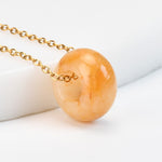 Buddha Stones Natural Rose Quartz Green Aventurine Round Crystal Healing Necklace