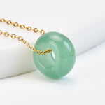 FREE Today: Self-care and Healing Natural Rose Quartz Green Aventurine Round Crystal Necklace