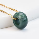 FREE Today: Self-care and Healing Natural Rose Quartz Green Aventurine Round Crystal Necklace