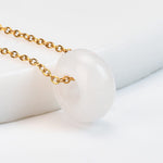 FREE Today: Self-care and Healing Natural Rose Quartz Green Aventurine Round Crystal Necklace