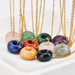 FREE Today: Self-care and Healing Natural Rose Quartz Green Aventurine Round Crystal Necklace