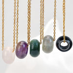 FREE Today: Self-care and Healing Natural Rose Quartz Green Aventurine Round Crystal Necklace