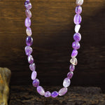 Buddha Stones Natural Indian Agate Irregular Shapes Crystal Bead Positive Necklace