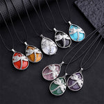 FREE Today: Positivity Strength  Natural Green Aventurine Dragonfly Teardrop Shape Inlay Crystal Necklace